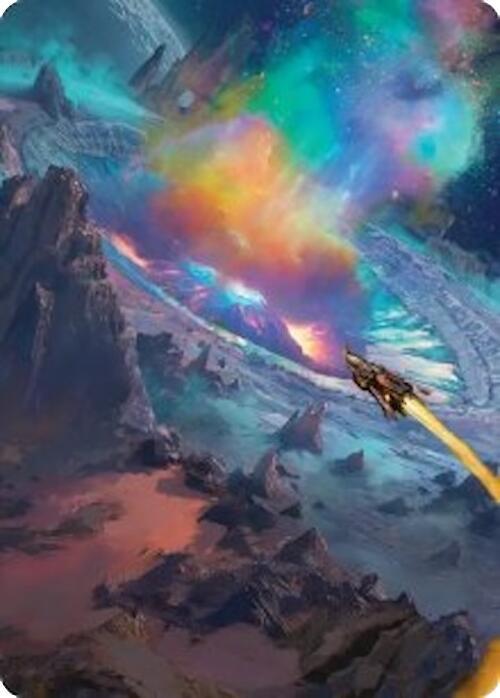 Meteor Crater Art Card 45 (Art Series: Edge of Eternities)  | Good Games Modbury