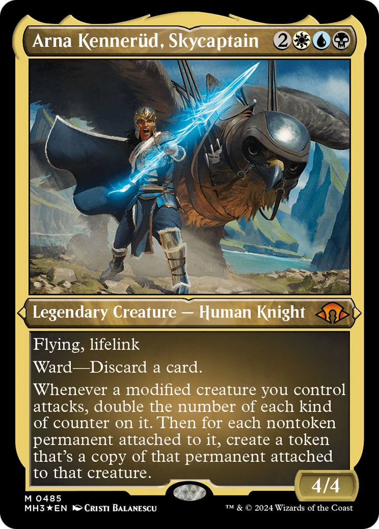 Arna Kennerud, Skycaptain (Foil Etched) [Modern Horizons 3] | Good Games Modbury