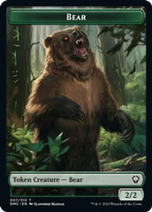 Kavu // Bear Double-Sided Token [Dominaria United Commander Tokens] | Good Games Modbury