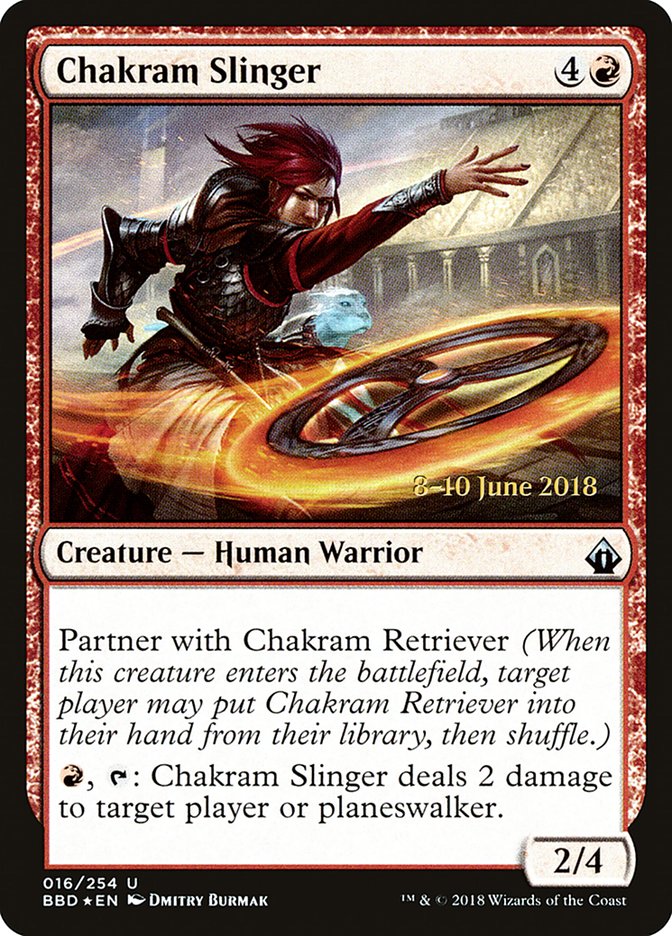 Chakram Slinger [Battlebond Prerelease Promos] | Good Games Modbury