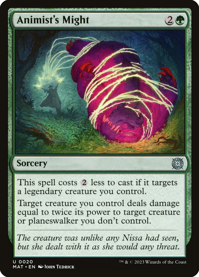 Animist's Might 20/50 (March of the Machine: The Aftermath)  - Foil | Good Games Modbury