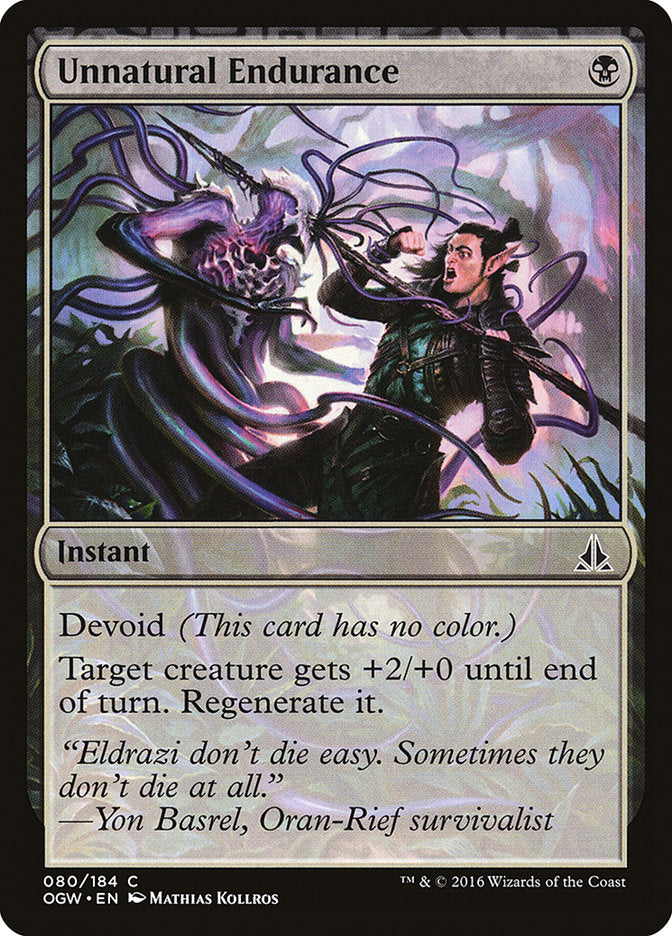 Unnatural Endurance 80/184 (Oath of the Gatewatch)  - Foil | Good Games Modbury