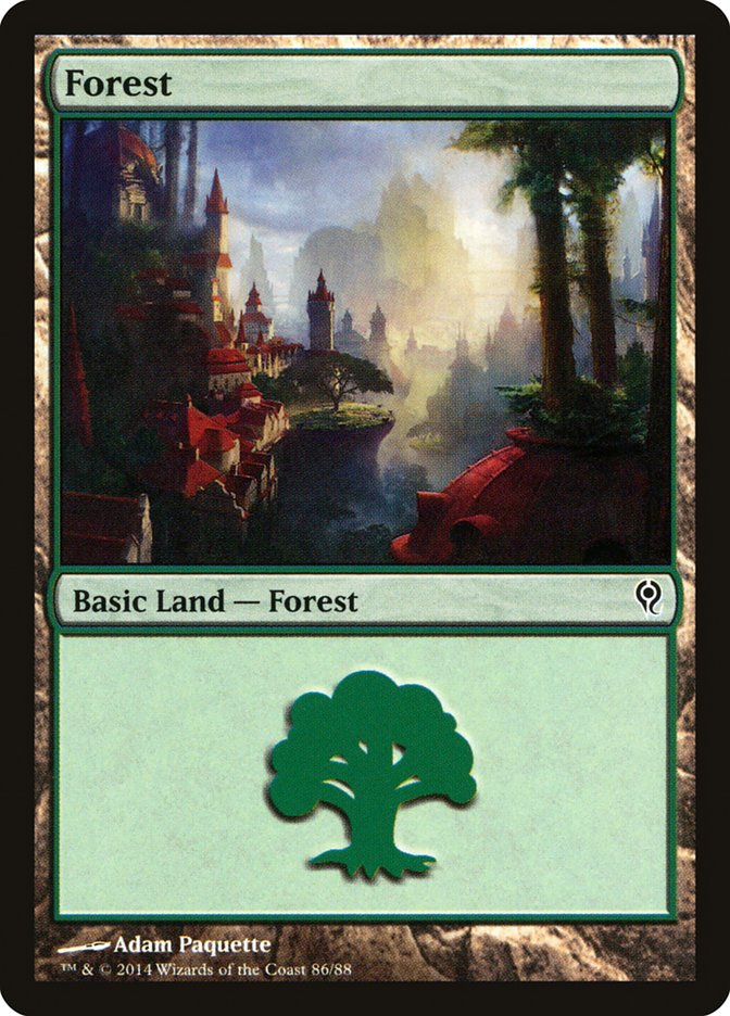 Forest (86) [Duel Decks: Jace vs. Vraska] | Good Games Modbury