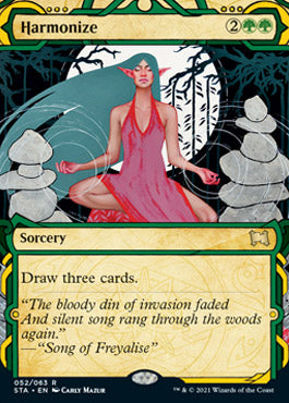 Harmonize (Foil Etched) [Strixhaven: School of Mages Mystical Archive] | Good Games Modbury