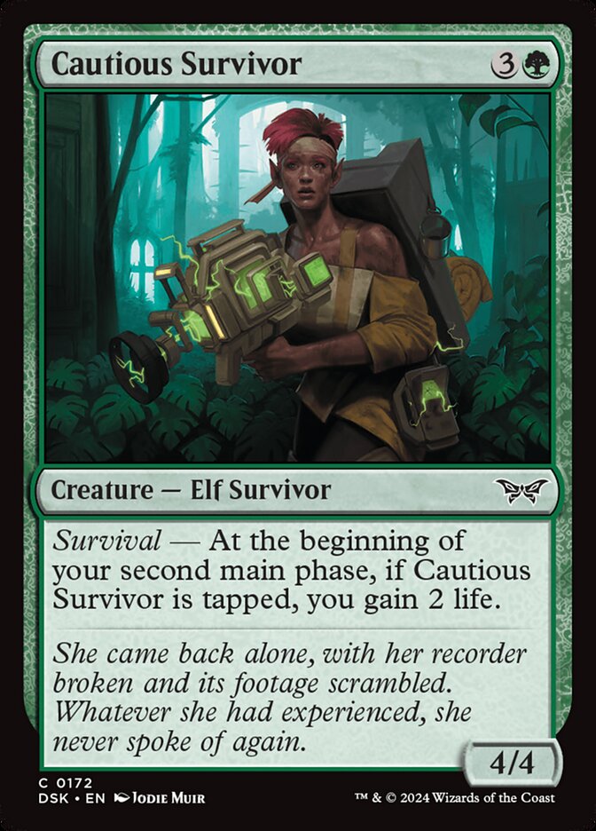 Cautious Survivor 172 (Duskmourn: House of Horror)  - Foil | Good Games Modbury