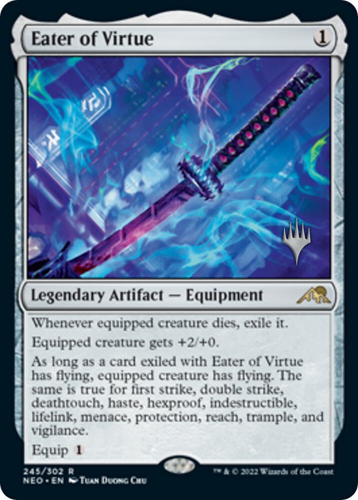 Eater of Virtue 245p/157 (Promo Pack: Kamigawa: Neon Dynasty)  - Foil | Good Games Modbury