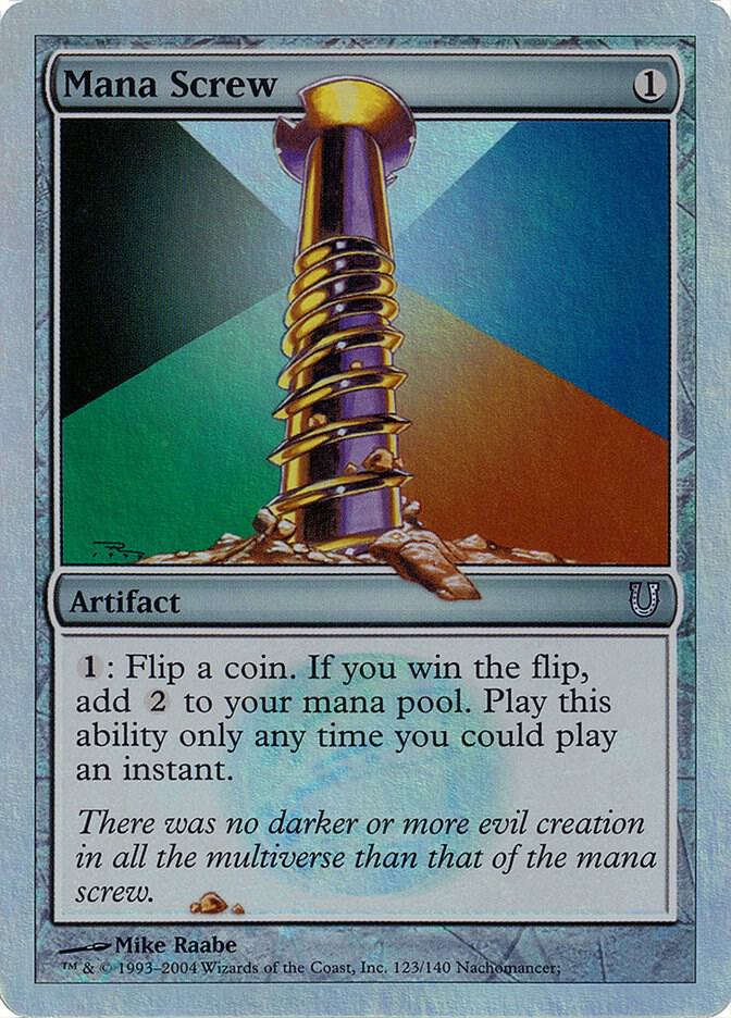 Mana Screw 123★/140 (Unhinged)  - Foil | Good Games Modbury