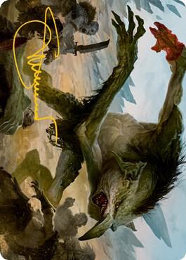 Troll Art Card Gold Stamped Signature 21 (Art Series: Adventures in the Forgotten Realms)  | Good Games Modbury