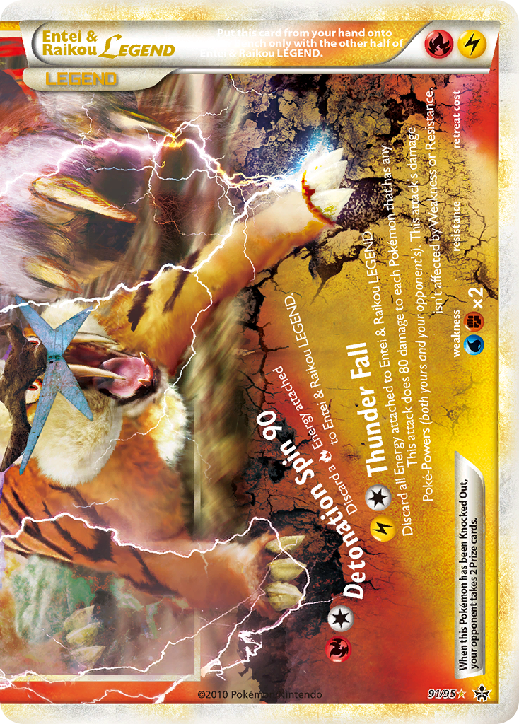 Entei & Raikou LEGEND (91/95) [HeartGold & SoulSilver: Unleashed] | Good Games Modbury