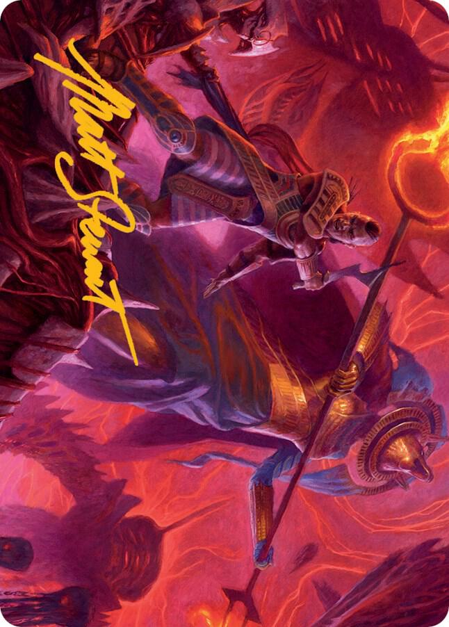 Djeru and Hazoret Art Card Gold Stamped Signature 44 (Art Series: March of the Machine)  | Good Games Modbury
