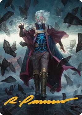Urza Planeswalker Art Card Gold Stamped Signature 42 (Art Series: The Brothers' War)  | Good Games Modbury