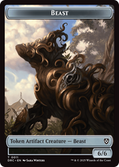 Beast (0010) // Beast (0011) Double-Sided Token [Aetherdrift Commander] | Good Games Modbury