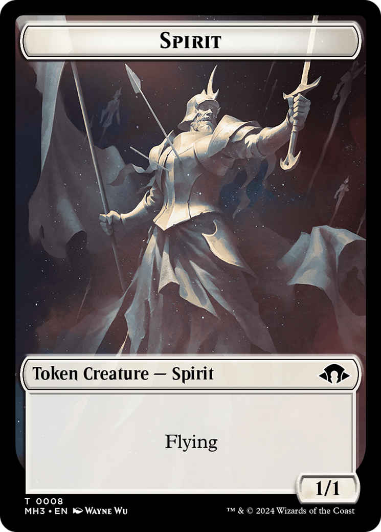 Spirit Token (0008) [Modern Horizons 3 Tokens] | Good Games Modbury