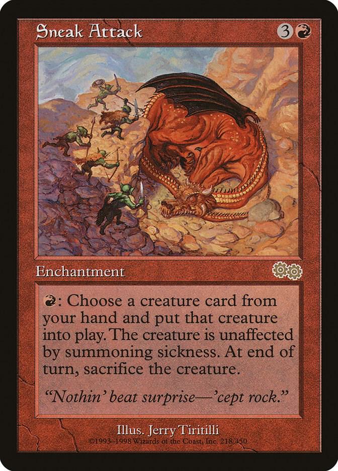 Sneak Attack 218/350 (Urza's Saga)  | Good Games Modbury