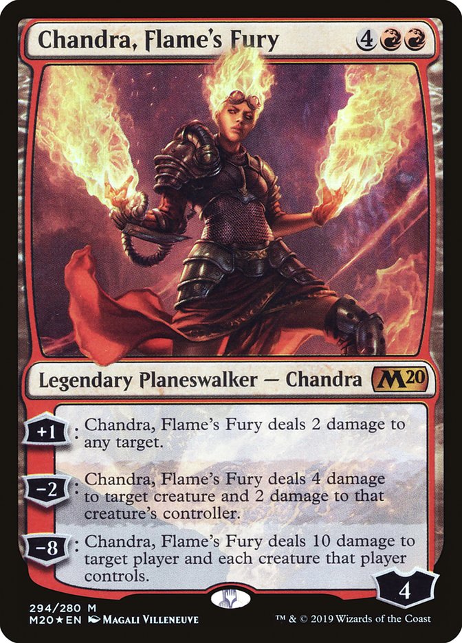 Chandra, Flame's Fury [Core Set 2020] | Good Games Modbury