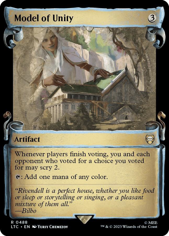 Model of Unity Showcase Scrolls 488 (Commander: The Lord of the Rings: Tales of Middle-earth)  - Showcase Scroll Foil | Good Games Modbury