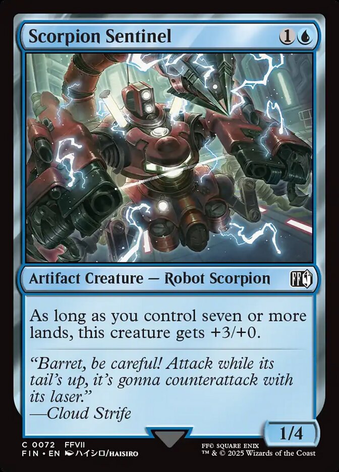 Scorpion Sentinel 72/309 (FINAL FANTASY)  - Foil | Good Games Modbury