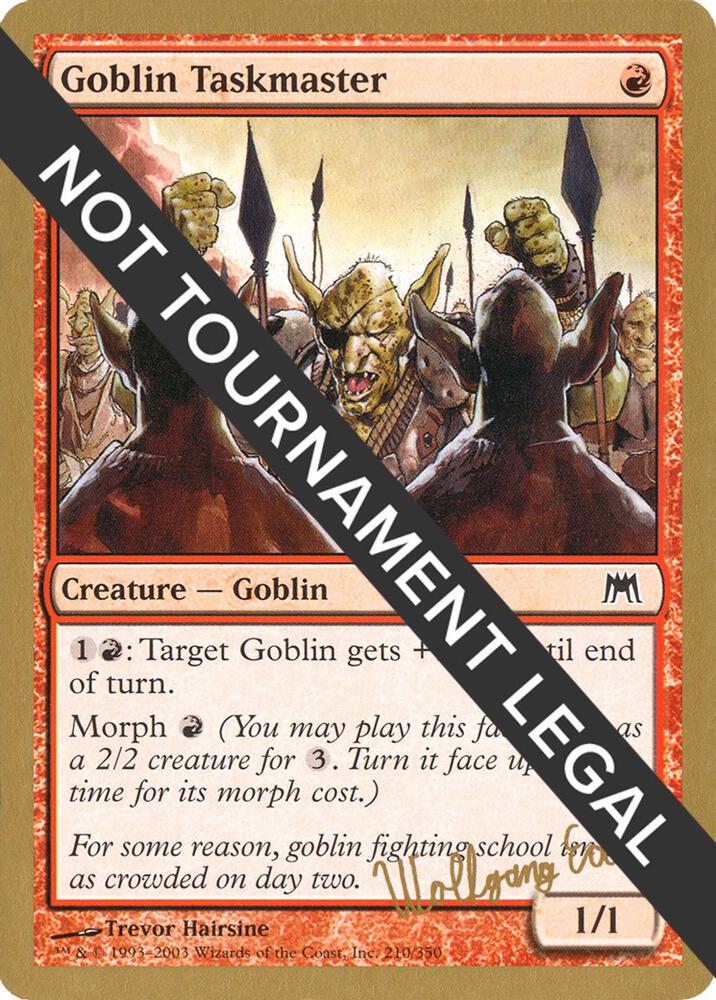 Goblin Taskmaster 2003 Wolfgang Eder ONS we210/142 (World Championship Decks)  | Good Games Modbury