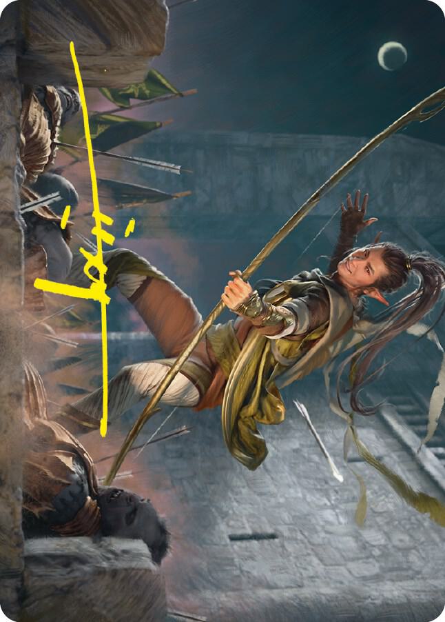 Legolas Counter of Kills Art Card Gold Stamped Signature 17 (Art Series: Universes Beyond: The Lord of the Rings: Tales of Middle-earth)  | Good Games Modbury