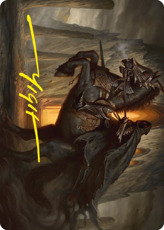 Nazgul Art Card Gold Stamped Signature 53 (Art Series: Universes Beyond: The Lord of the Rings: Tales of Middle-earth)  | Good Games Modbury