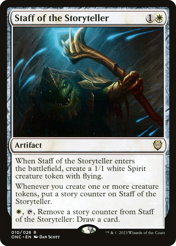 Staff of the Storyteller [Phyrexia: All Will Be One Commander] | Good Games Modbury