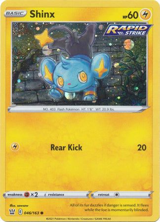 Shinx (046/163) (Cosmos Holo) [Sword & Shield: Battle Styles] | Good Games Modbury