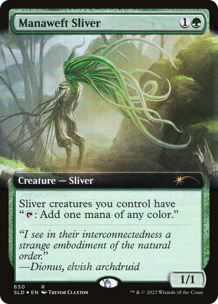 Manaweft Sliver (Extended Art) [Secret Lair Drop Promos] | Good Games Modbury