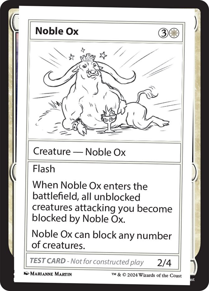 Noble Ox 521/390 (Mystery Booster 2 Playtest Cards)  | Good Games Modbury