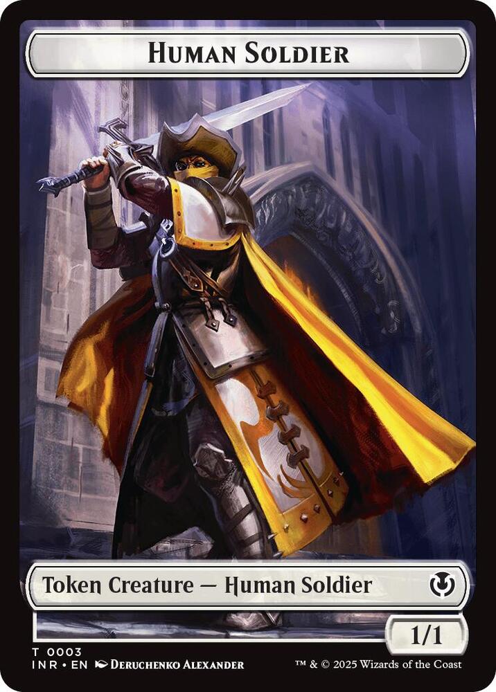 Human Soldier 0003 Clue Double Sided Token 3 // 22 (Innistrad Remastered)  | Good Games Modbury