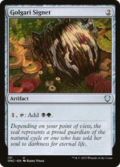 Golgari Signet [Phyrexia: All Will Be One Commander] | Good Games Modbury