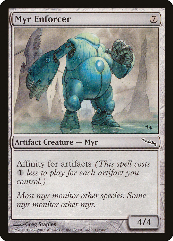 Myr Enforcer [Mirrodin] | Good Games Modbury