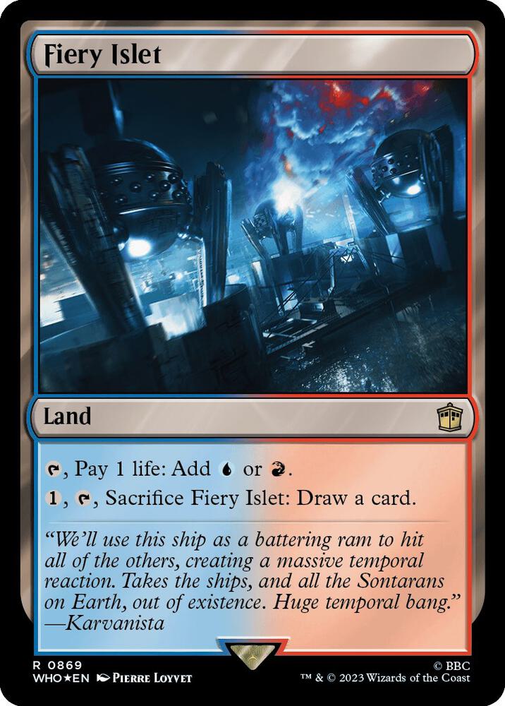Fiery Islet 869/331 (Universes Beyond: Doctor Who)  - Surge Foil | Good Games Modbury