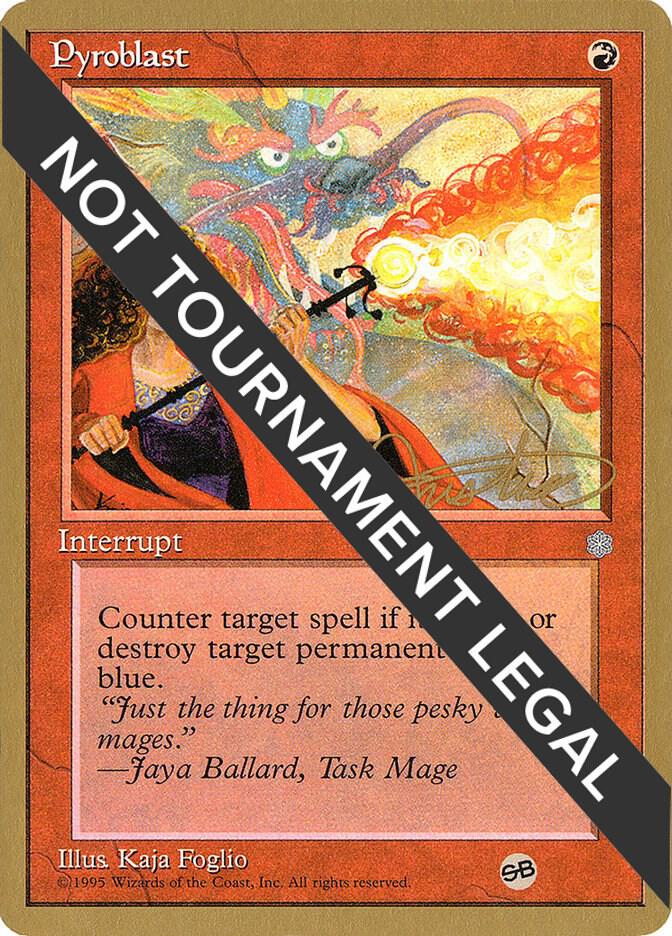 Pyroblast 1996 Mark Justice ICE SB mj213sb/308 (World Championship Decks)  | Good Games Modbury