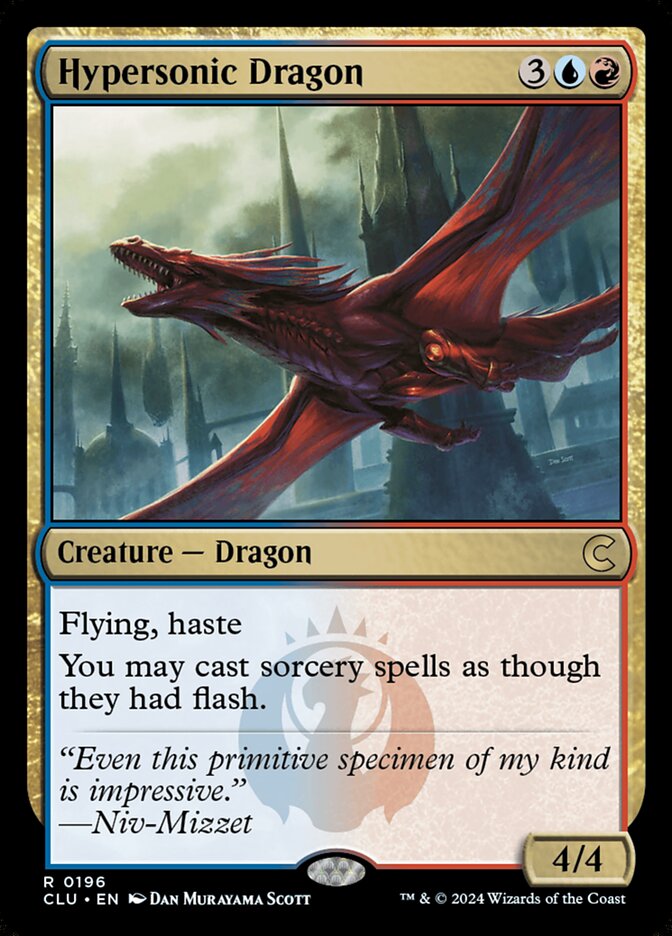 Hypersonic Dragon 196/284 (Ravnica: Clue Edition)  | Good Games Modbury