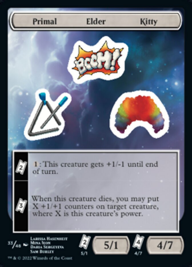 Primal Elder Kitty [Unfinity Stickers] | Good Games Modbury