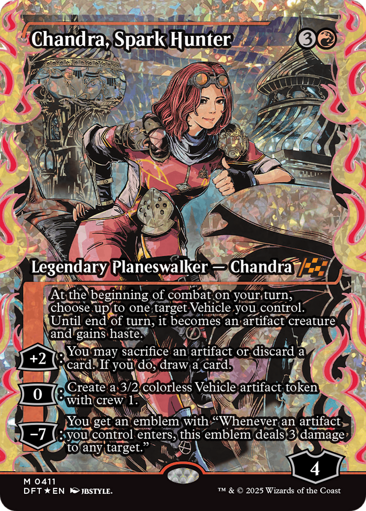 Chandra, Spark Hunter (Showcase) (Fracture Foil) [Aetherdrift] | Good Games Modbury