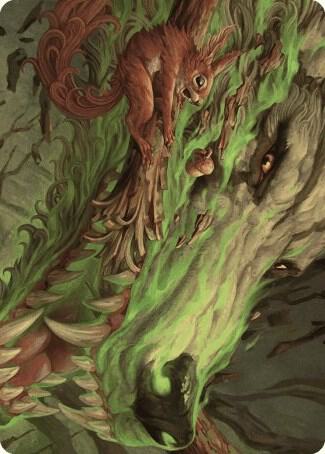 Leaping Ambush Art Card 26 (Art Series: Wilds of Eldraine)  | Good Games Modbury