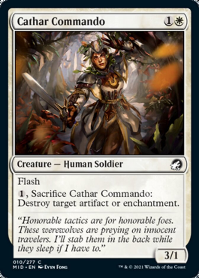 Cathar Commando [Innistrad: Midnight Hunt] | Good Games Modbury