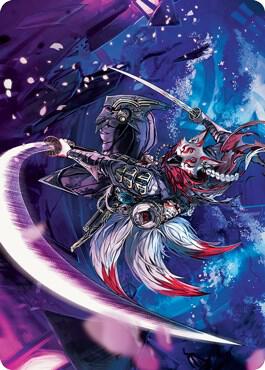 Blade Blizzard Kitsune Art Card 47 (Art Series: Kamigawa: Neon Dynasty)  | Good Games Modbury