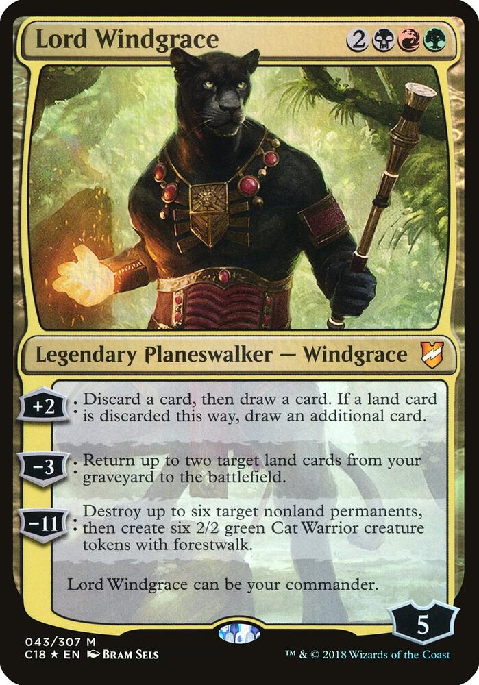 Lord Windgrace 43/307 (Oversize Cards)  - Foil | Good Games Modbury