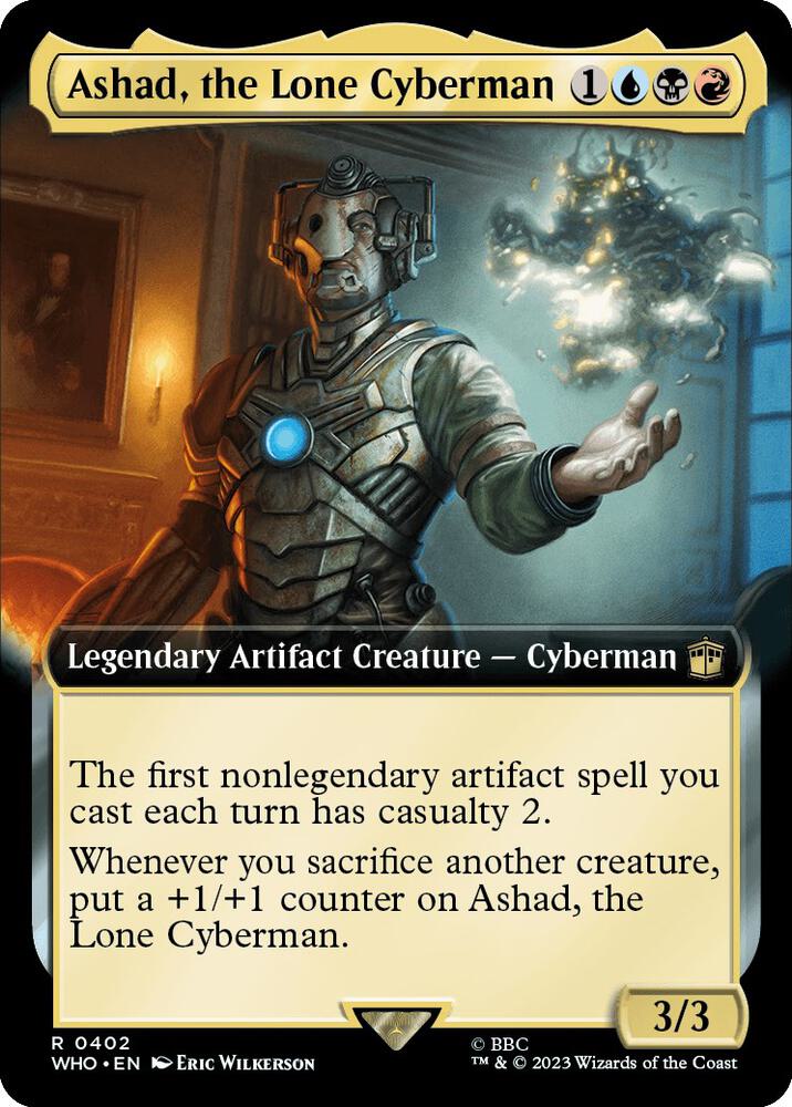 Ashad, the Lone Cyberman 402/331 (Universes Beyond: Doctor Who)  - Extended Art Foil | Good Games Modbury