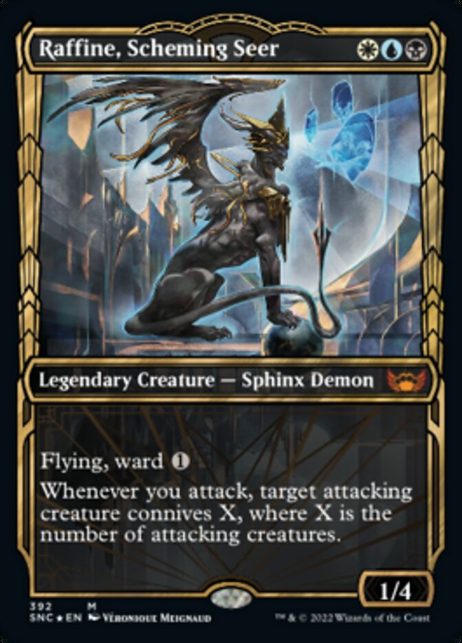 Raffine, Scheming Seer (Showcase Golden Age Gilded Foil) [Streets of New Capenna] | Good Games Modbury