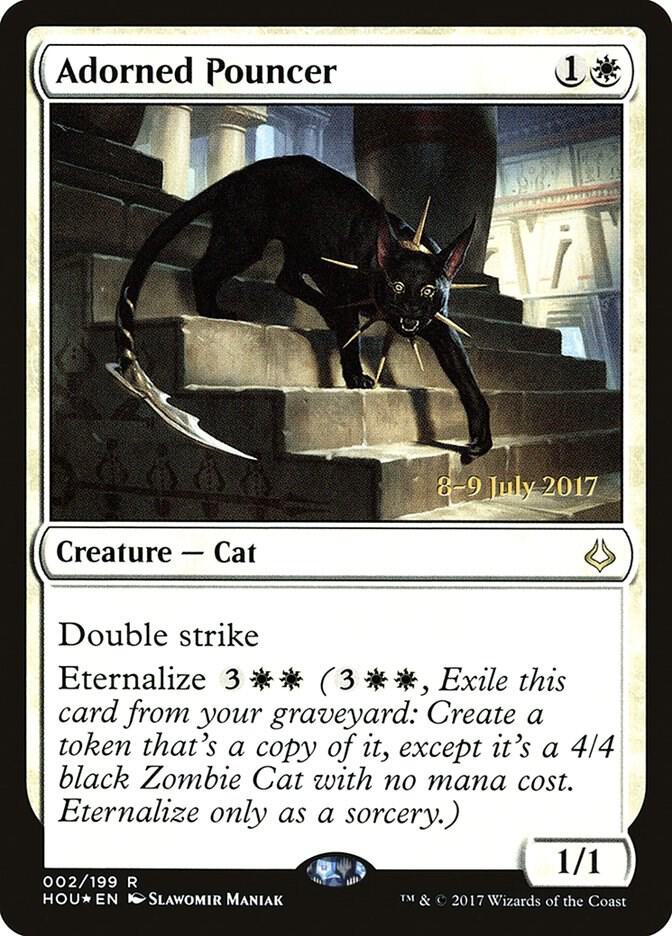 Adorned Pouncer 2s/62 (Prerelease Cards)  - PreRelease Foil | Good Games Modbury