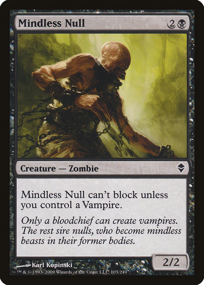 Mindless Null 103/249 (Zendikar)  - Foil | Good Games Modbury