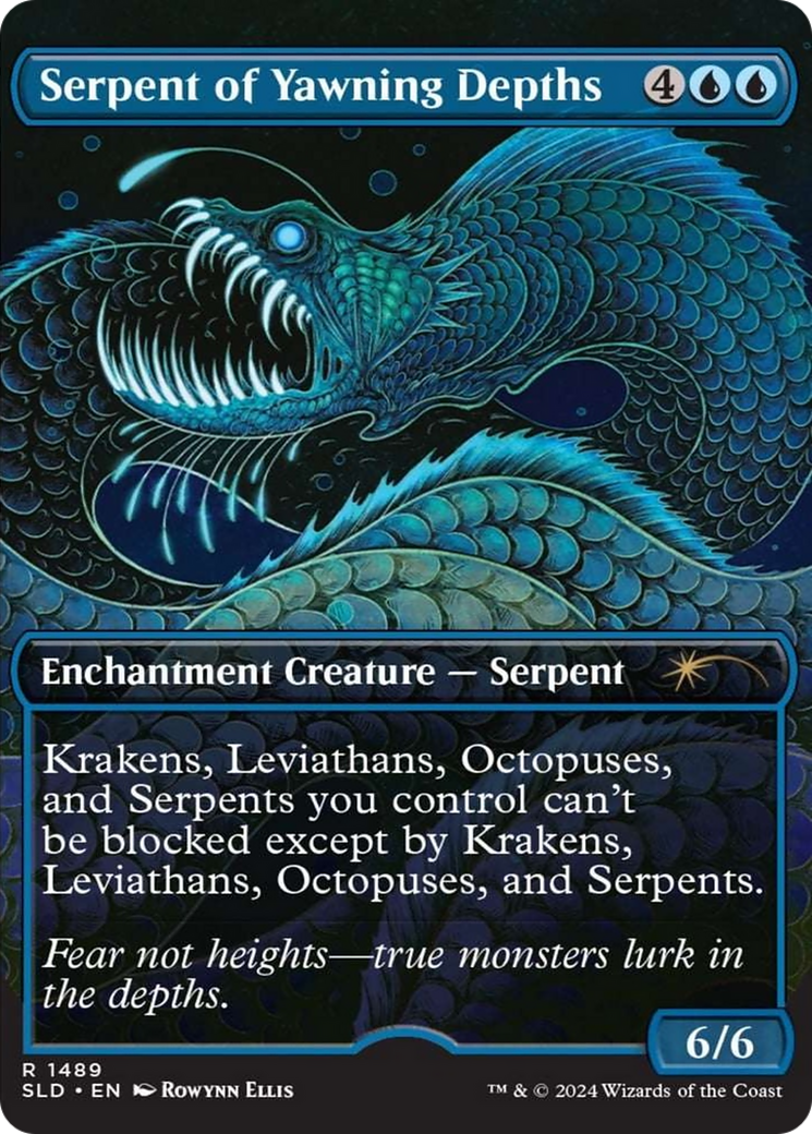 Serpent of Yawning Depths (Rainbow Foil) [Secret Lair Drop Series] | Good Games Modbury