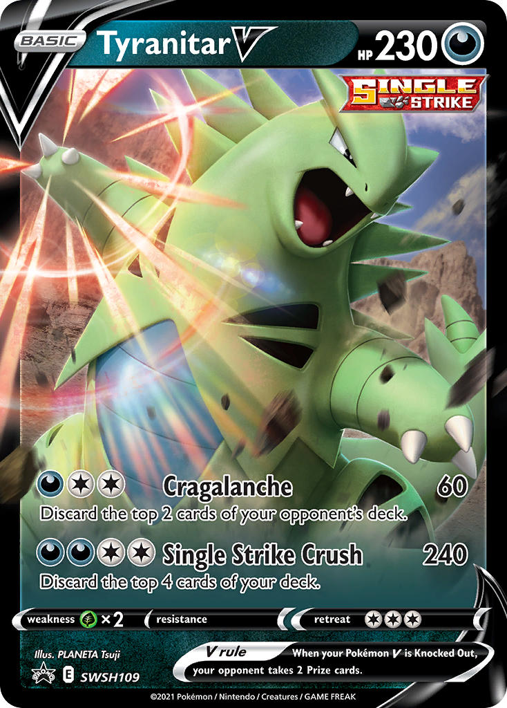 Tyranitar V (SWSH109) [Sword & Shield: Black Star Promos] | Good Games Modbury