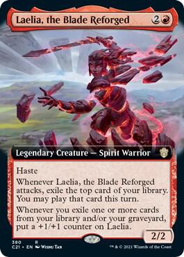 Laelia the Blade Reforged Extended Art 380/81 (Commander 2021)  | Good Games Modbury