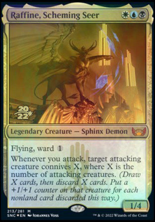 Raffine, Scheming Seer [Streets of New Capenna Prerelease Promos] | Good Games Modbury