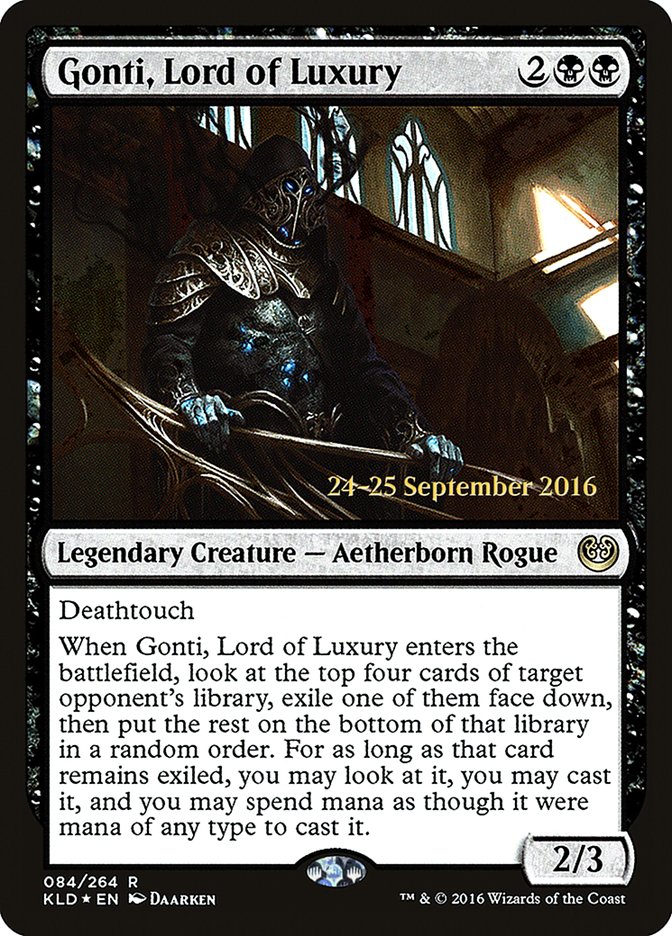 Gonti, Lord of Luxury [Kaladesh Prerelease Promos] | Good Games Modbury