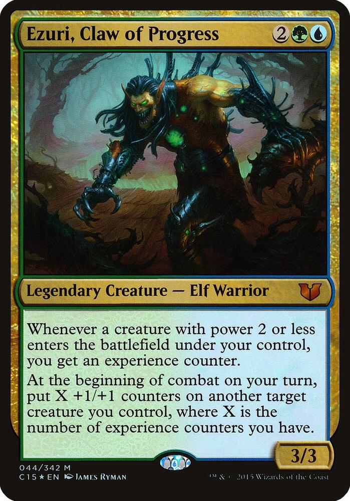 Ezuri Claw of Progress Commander 2015 44/5 (Oversize Cards)  - Foil | Good Games Modbury